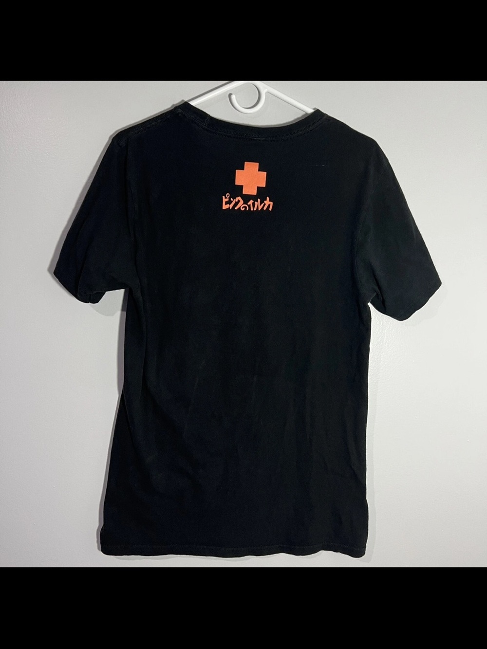 Pink Dolphin Wave Lordz Graphic Tee - Black With Yellow/Orange Print Size Small View 3